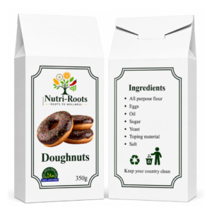 Nutri-Roots Doughnuts 350g – Delicious Chocolate Topped Doughnuts