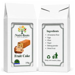 Nutri-Roots Fruit Cake 350g – Delicious Dried Fruit Cake