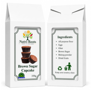 Nutri-Roots Brown Sugar Cupcake 350g | Premium Cupcakes